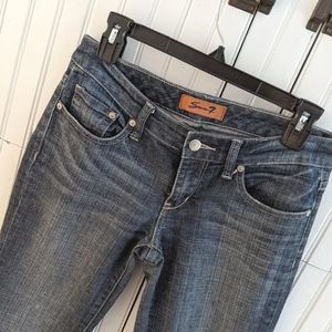 Seven 7 jeans, size 26, button closure pockets on back